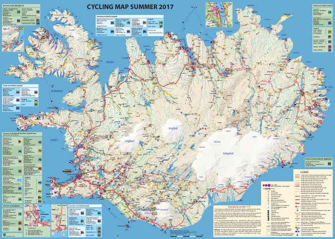 cyclinga iceland map 2017