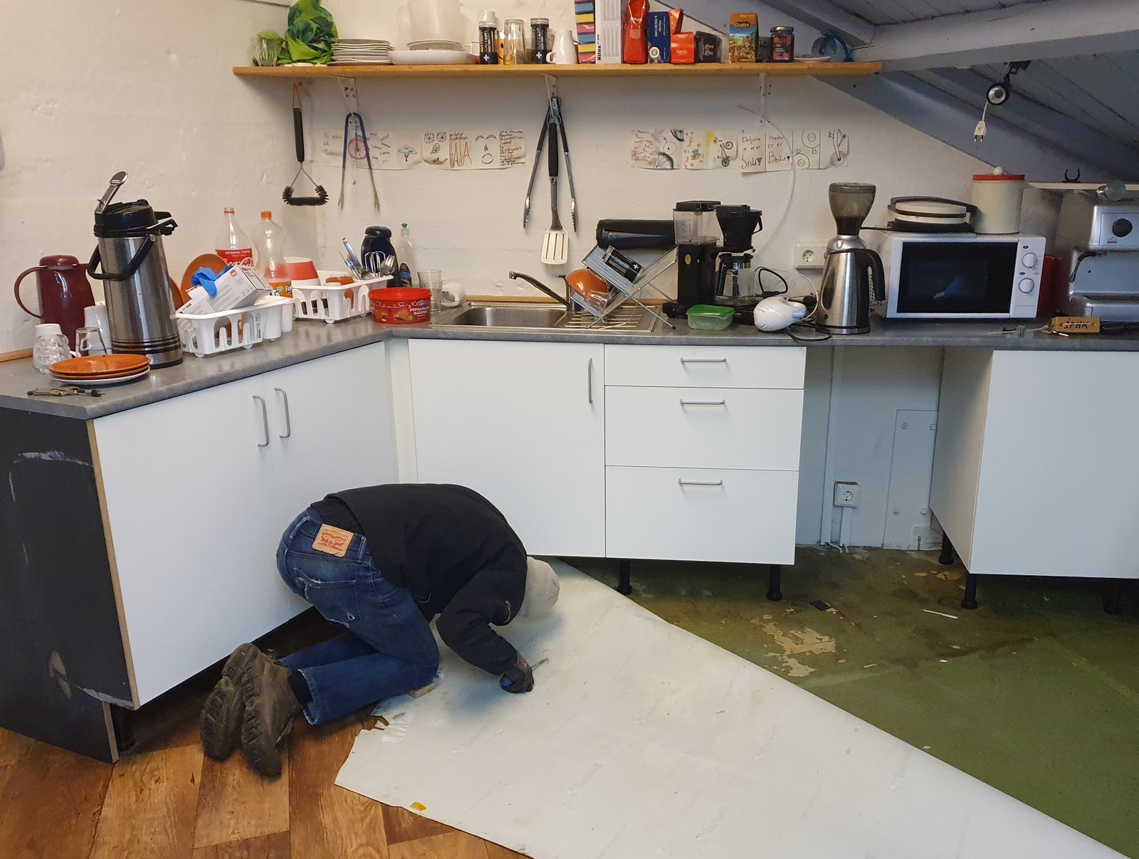 Klúbbhúsið á floti